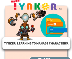 Tynker. Learning to manage characters.  - KIBERone