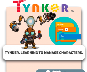 Tynker. Learning to manage characters.  - KIBERone